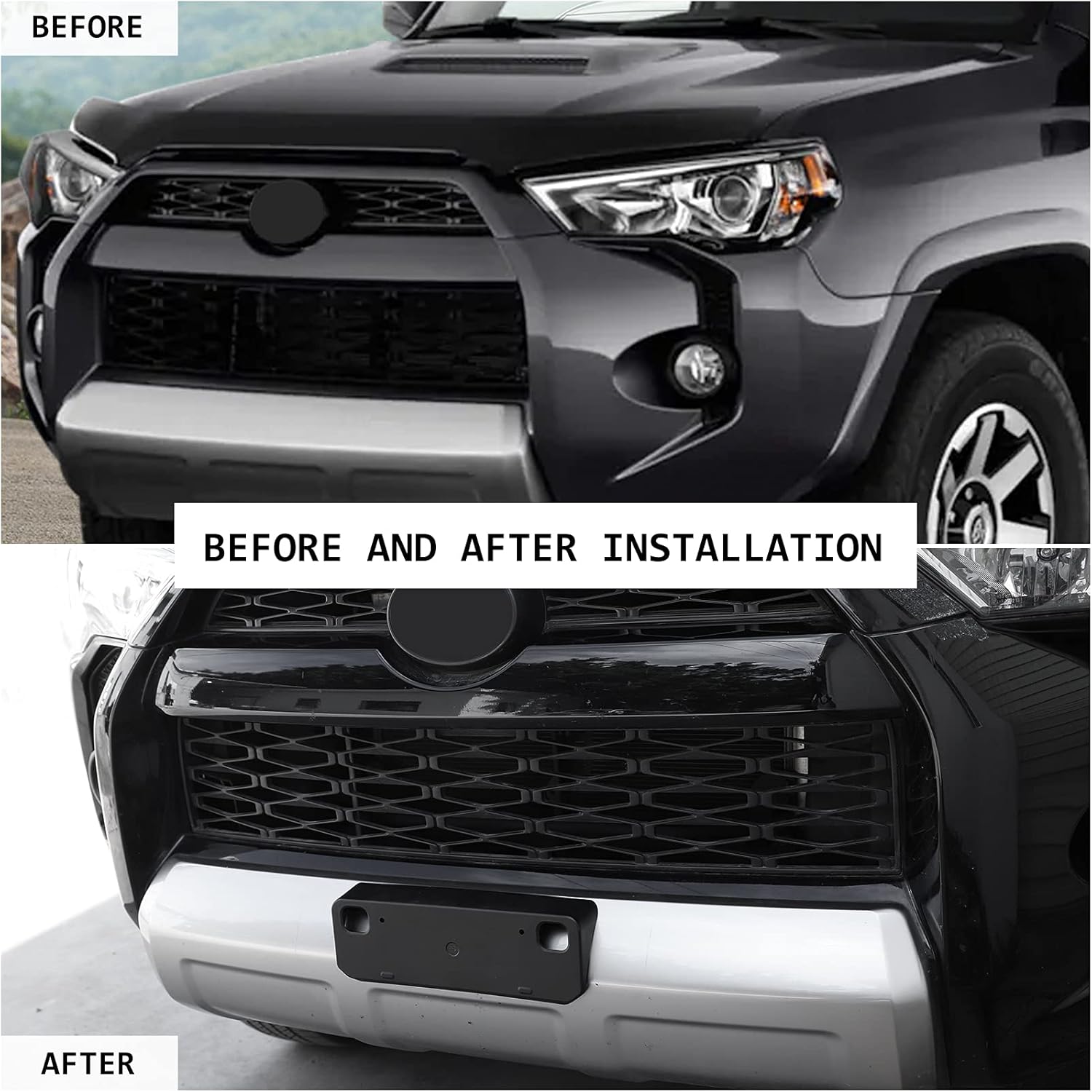 Base Porta Placa de Toyota 4runner 2010 al 2024