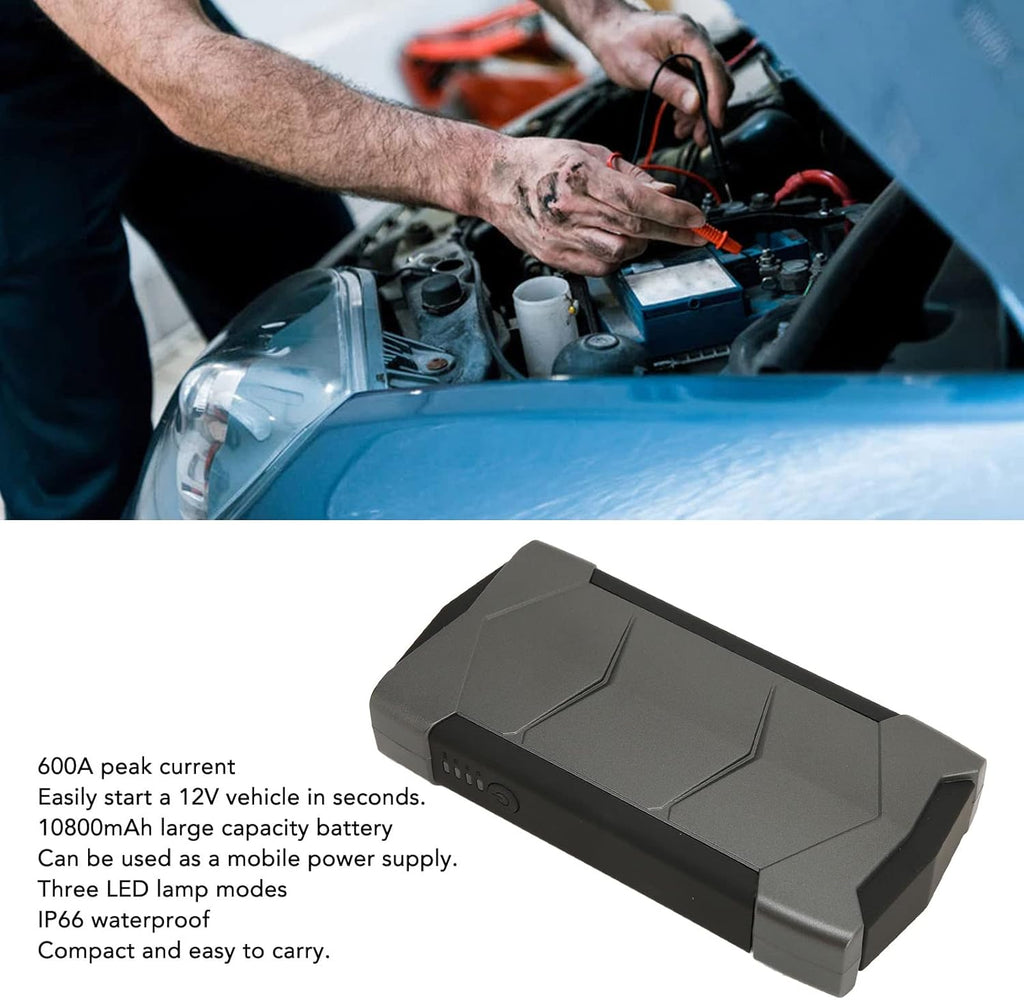 Jumper Arrancador de Vehiculos 10800mah con powerbank
