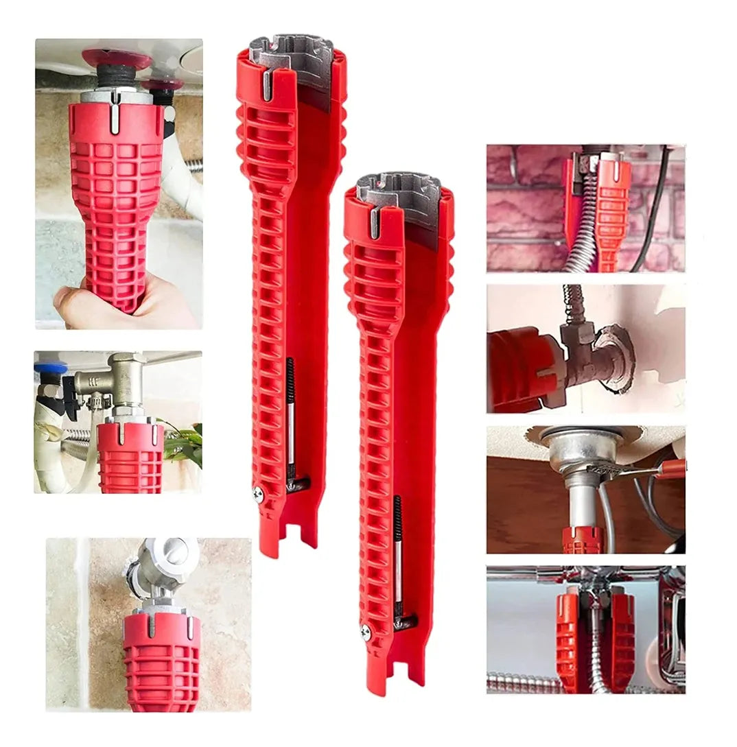 Llave ayudante plomero 8 en 1