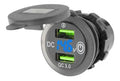 Cargador USB Carga Rapida con Voltimetro
