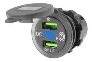 Cargador USB Carga Rapida con Voltimetro