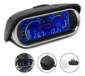 Reloj Medidor de Temperatura y Voltaje 12v 24v LCD