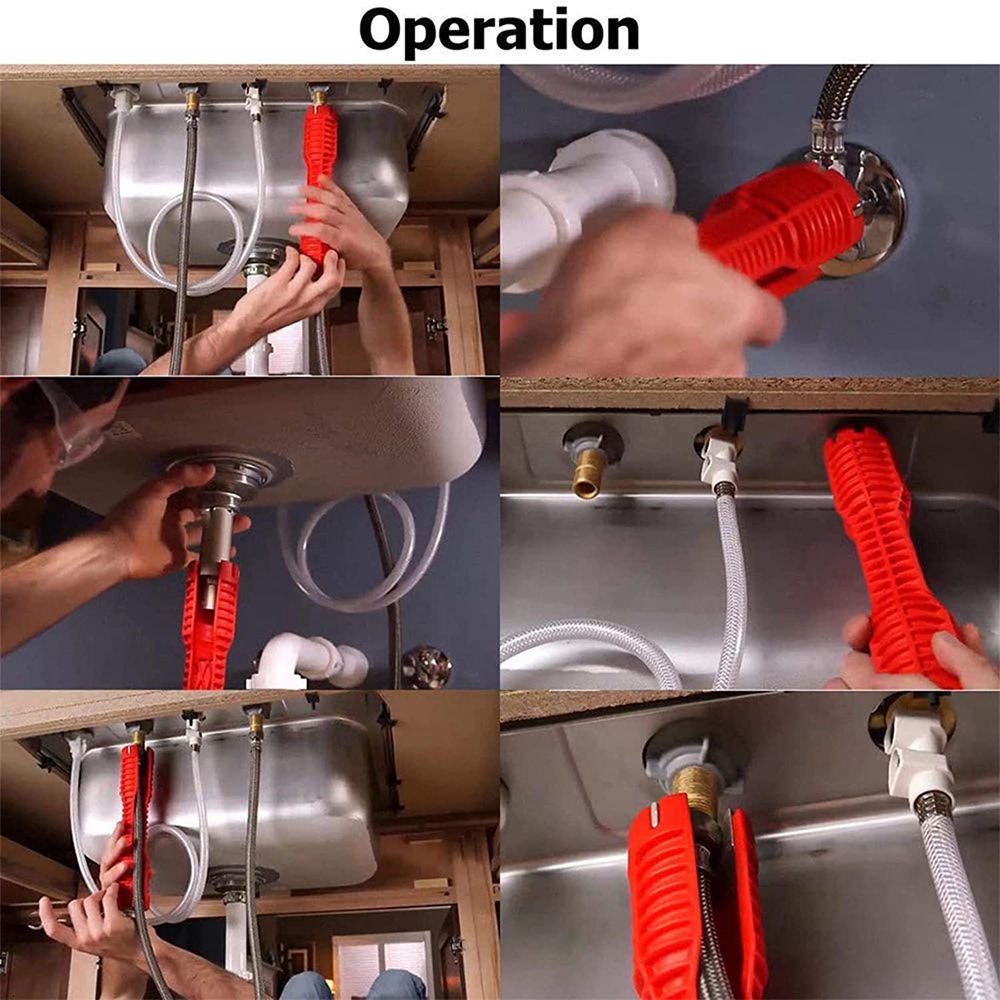 Llave ayudante plomero 8 en 1