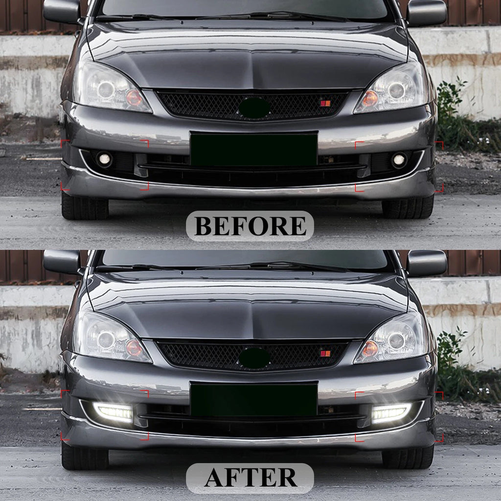 Faros Antiniebla Mitsubishi Lancer con Ojo de Angel LED